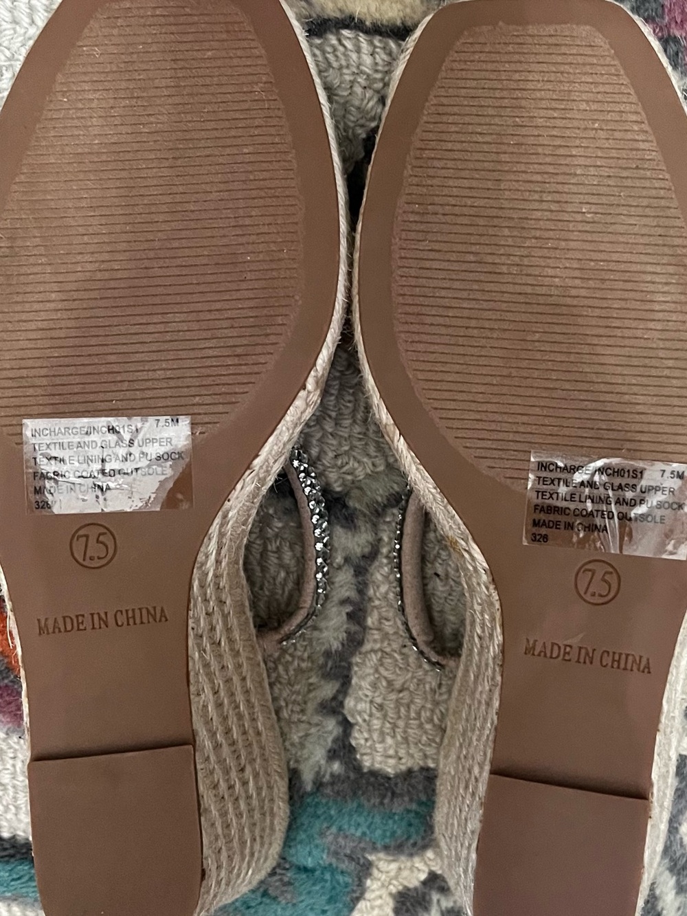Steve Madden Beige Braided Espadrille Wedge Sandals - Picture 5 of 8